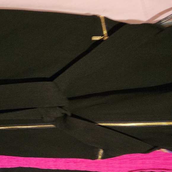 Calvin Klein Black Dress with Gold Details - Picture 4 of 6